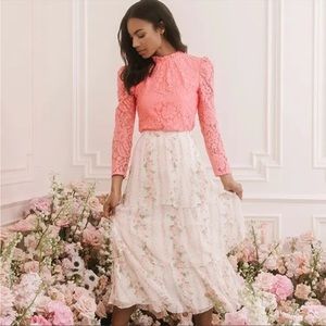 Rachel Parcell Coral Blouse